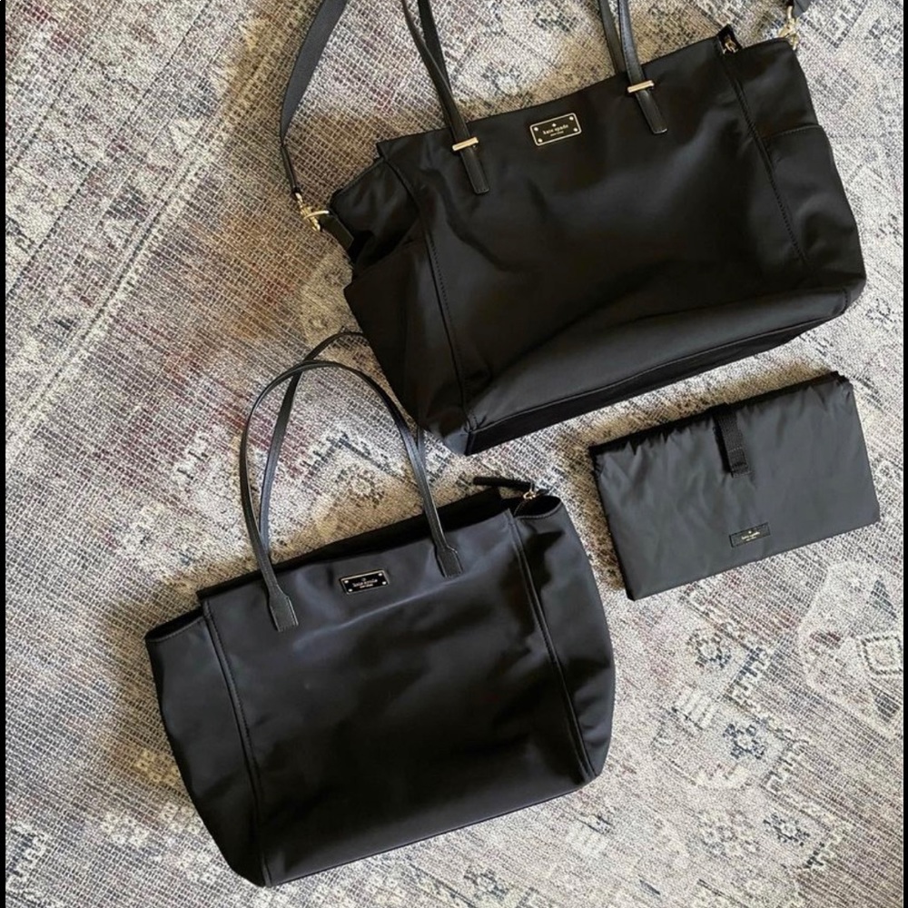 Matching kate spade diaper bag and tote purse. Diaper bag NWOT